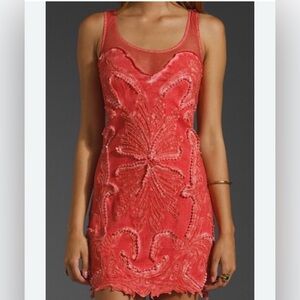 Free People Ice Ice Baby Pink Lemonade Dress